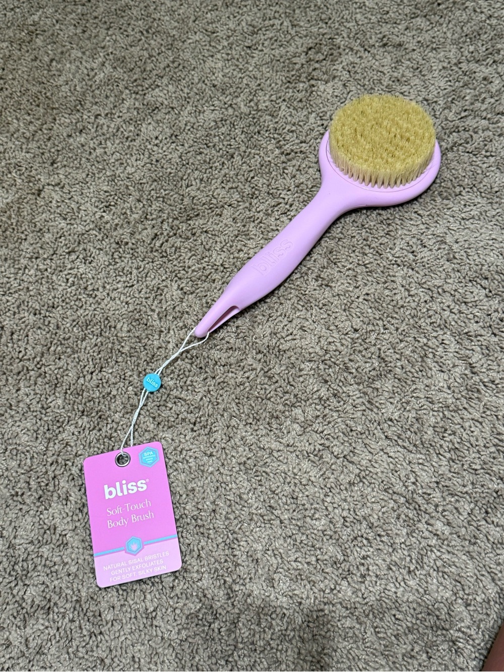 bliss Pink Soft-Touch Body Brush